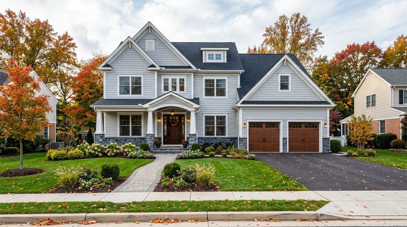 Newly built custom house constructed by a Harford County house construction company Newly built custom house constructed by a Harford County house construction company