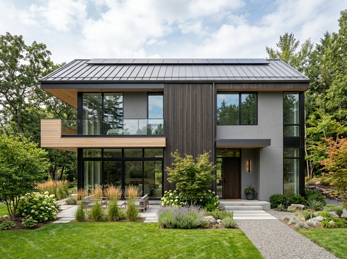 energy-efficient custom home exterior with high-performance windows in Harford County MD