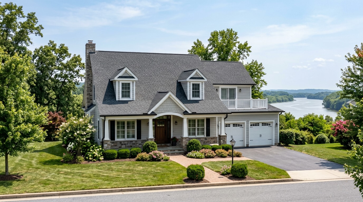 Finished roof replacement on a home in Southern Cecil County, MD