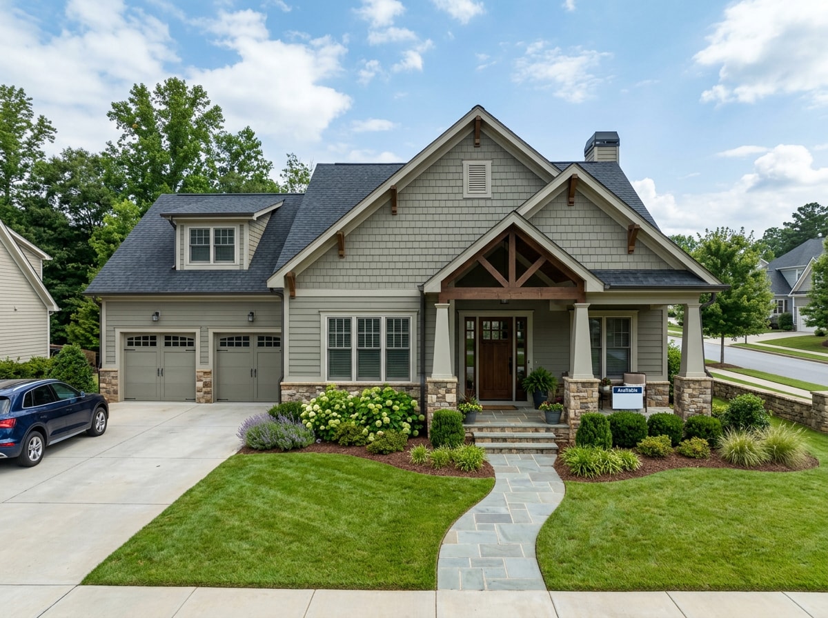 Move-in ready spec home exterior and floor plan in Southern Cecil County, MD